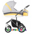 Коляска универсальная Bebetto MURANO NEW М01 серая с желтым
